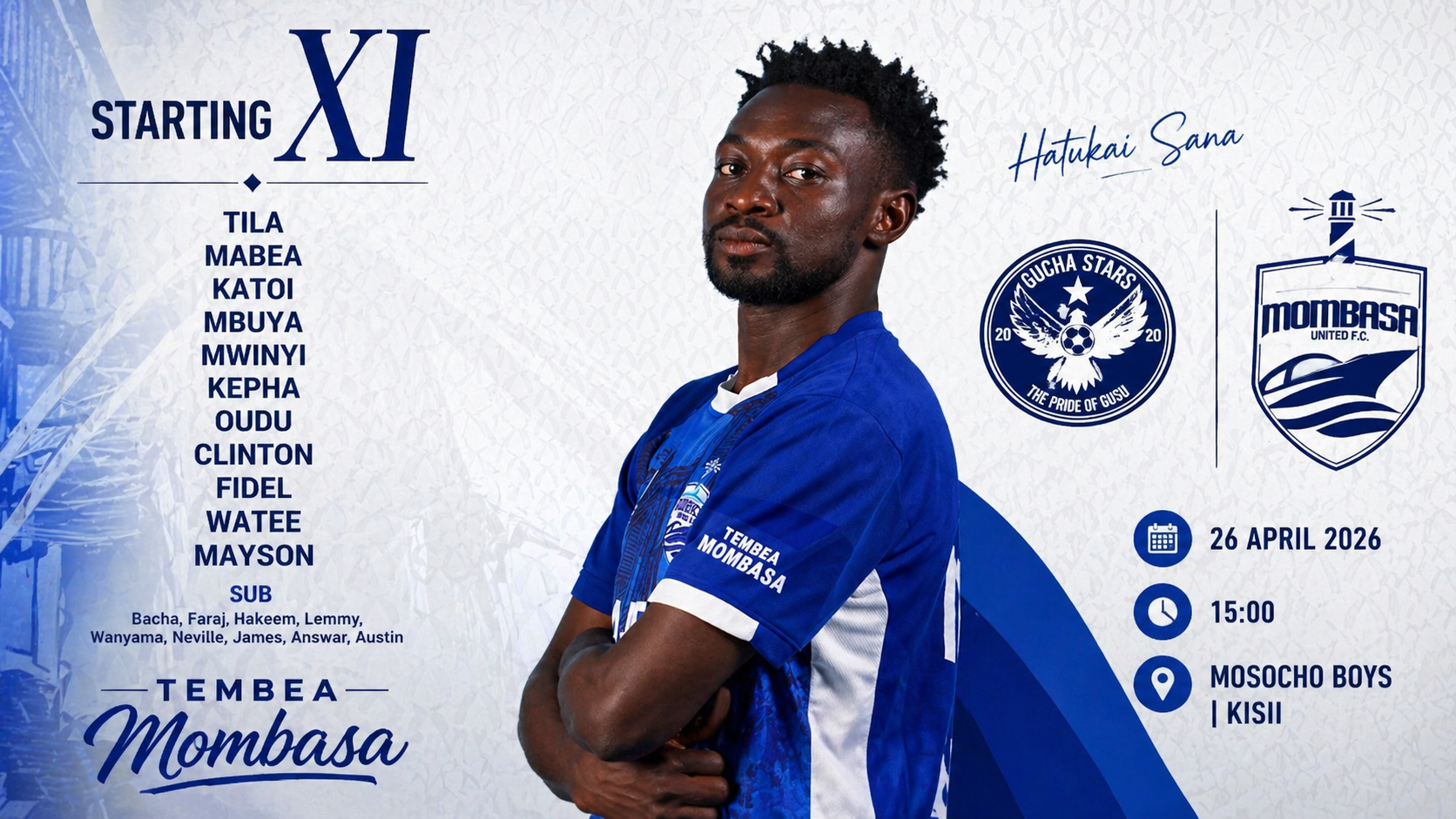 The Boys Are Ready — Mombasa United Name Starting XI for Gucha Stars Trip